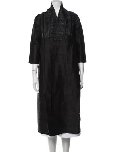 Pre-owned Julia Amory Silk Jacket In Black