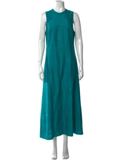 Pre-owned Julia Amory Silk Long Dress In Multi