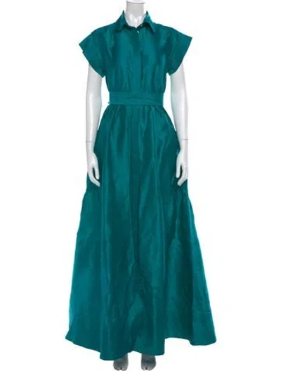 Pre-owned Julia Amory Silk Long Dress In Multi