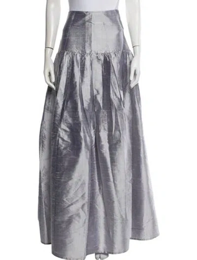 Pre-owned Julia Amory Silk Long Skirt In Multicolor