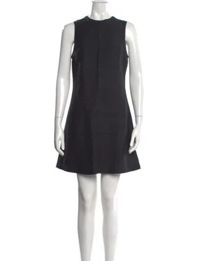 Pre-owned Julia Amory Silk Mini Dress In Black