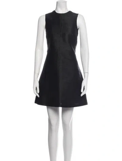 Pre-owned Julia Amory Silk Mini Dress In Black