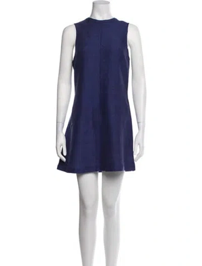 Pre-owned Julia Amory Silk Mini Dress In Purple