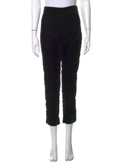 Pre-owned Julia Amory Straight Leg Pants In Black