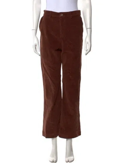 Pre-owned Julia Amory Straight Leg Pants W/ Tags In Brown