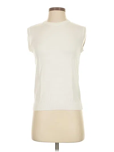 Pre-owned Julia Amory Sweater Vest In White