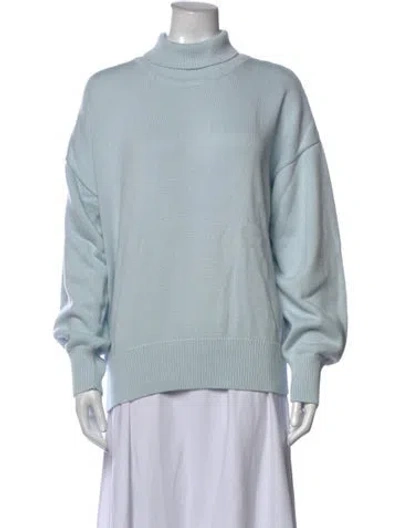 Pre-owned Julia Amory Turtleneck Sweater In Blue