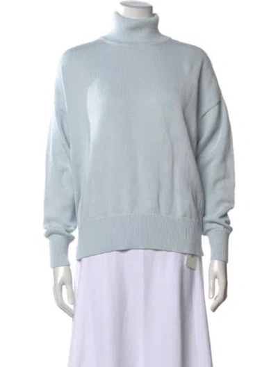 Pre-owned Julia Amory Turtleneck Sweater In Blue