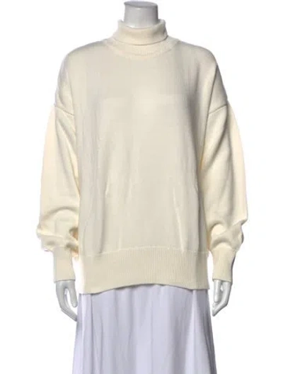 Pre-owned Julia Amory Turtleneck Sweater In Neutrals