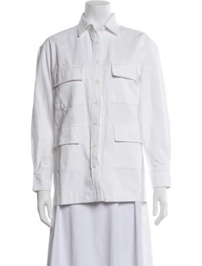 Pre-owned Julia Amory Utility Jacket W/ Tags In White