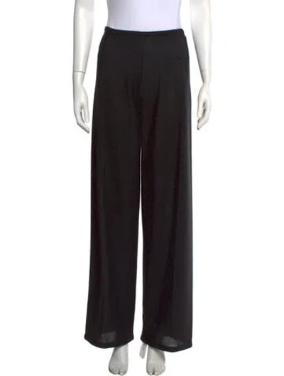 Pre-owned Julia Amory Wide Leg Pants In Black