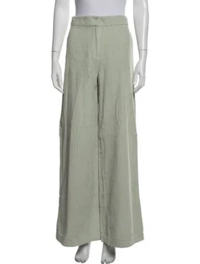 Pre-owned Julia Amory Wide Leg Pants In Green