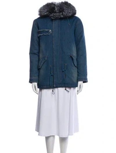 Pre-owned Julia & Stella Parka In Blue