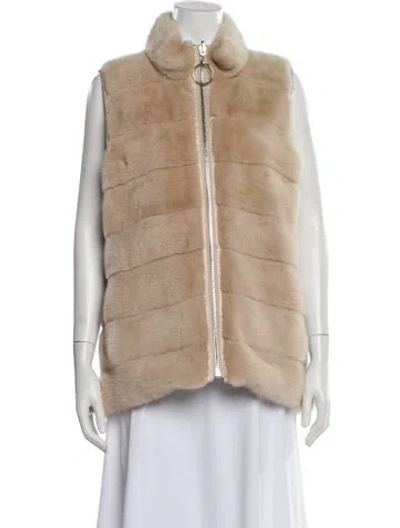 Pre-owned Julia & Stella Vest In Neutral