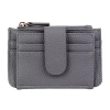 Julia Buxton Bifold Slim Card Case Womens Rfid Blocking Accordian Wallet In Gray
