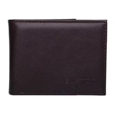 Julia Buxton Garrison Front Pocket Slimfold Womens Rfid Blocking Envelope Wallet In Brown