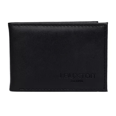 Julia Buxton Garrison Front Pocket Slimfold Womens Rfid Blocking Envelope Wallet In Black
