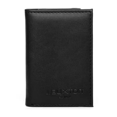 Julia Buxton Garrison Trifold Womens Rfid Blocking Envelope Wallet In Black