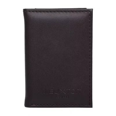 Julia Buxton Garrison Trifold Womens Rfid Blocking Envelope Wallet In Brown