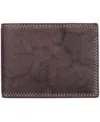 Julia Buxton J. Buxton Mini Hunt Credit Card Billfold Wallet In Brown
