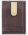 Julia Buxton J. Buxton Mini Hunt Front Pocket Wallet In Brown