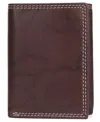 Julia Buxton J. Buxton Mini Hunt Three-fold Wallet In Brown
