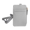 Julia Buxton Lanyard Womens Rfid Blocking Wallet In Gray