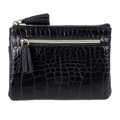 Julia Buxton Large Id Coin Case Womens Rfid Blocking Wallet In Blue