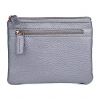 Julia Buxton Large Id Coin Case Womens Rfid Blocking Wallet In Gray