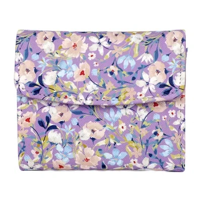 Julia Buxton Mini Womens Rfid Blocking Trifold Wallet In Multi