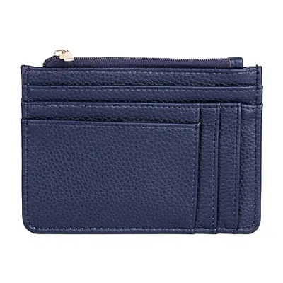 Julia Buxton Slot Coin Womens Wallet In Blue