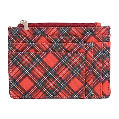 Julia Buxton Slot Coin Womens Wallet In Red