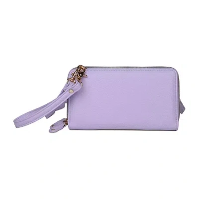 Julia Buxton Ultimate Organizer Womens Rfid Blocking Wallet In Purple