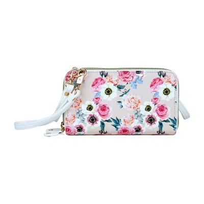 Julia Buxton Ultimate Organizer Womens Rfid Blocking Wristlet Wallet In Pink