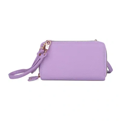 Julia Buxton Ultimate Organizer Womens Rfid Blocking Wristlet Wallet In Purple