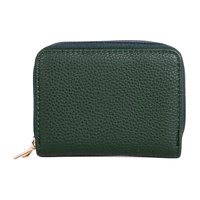 Julia Buxton Wizard Womens Indexer Wallet In Green