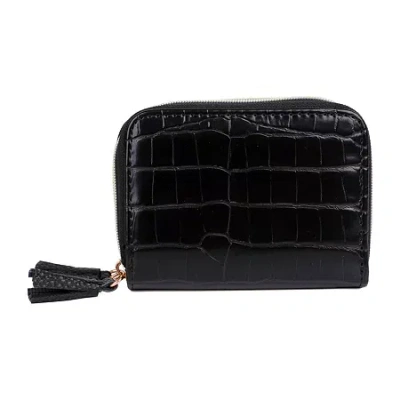 Julia Buxton Wizard Womens Rfid Blocking Accordian Wallet In Brown