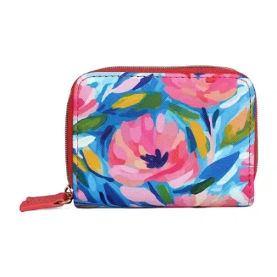 Julia Buxton Wizard Womens Rfid Blocking Accordian Wallet In Multi