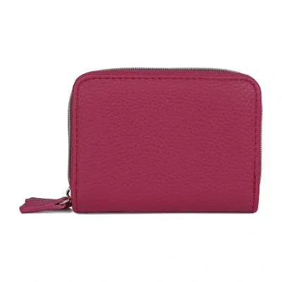 Julia Buxton Wizard Womens Rfid Blocking Wallet In Red