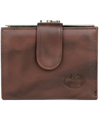 Julia Buxton Women's Heiress Double Cardex Wallet In Mahogany