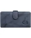 Julia Buxton Women's Heiress Pik-me-up Checkbook Keeper Wallet In Navy