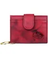 Julia Buxton Women's Heiress Pik-me-up Tab Card Case Wallet In Red