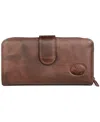 Julia Buxton Women's Mini Heiress Checkbook Wallet In Mahogany