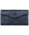 Julia Buxton Women's Mini Heiress Organizer Clutch In Navy