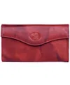 Julia Buxton Women's Mini Heiress Organizer Clutch In Red