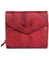 Julia Buxton Women's Mini Heiress Zip French Purse In Red