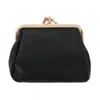 Julia Buxton Women's Vegan Leather Triple Frame Coin Purse Wallet In Black
