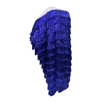 Julia Clancey Blue Electric Luxe Lady Frou Kaftan