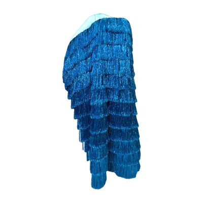 Julia Clancey Blue Luxe Azure Lady  Frou Kaftan