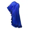 Julia Clancey Blue Ophelia Lady Electric Pleated Kaftan In Blue